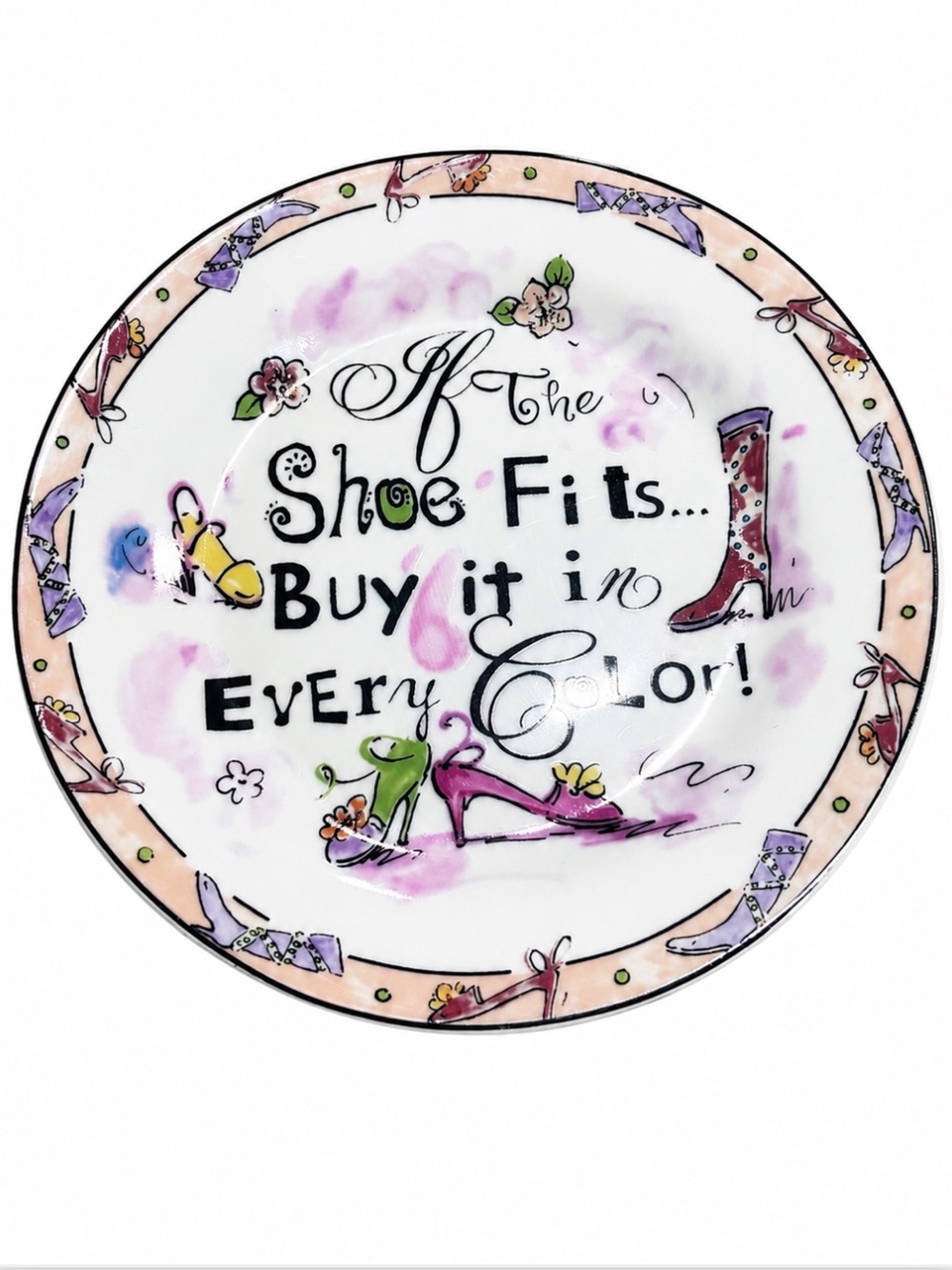 If The Shoe Fits Decorative Vintage Plate